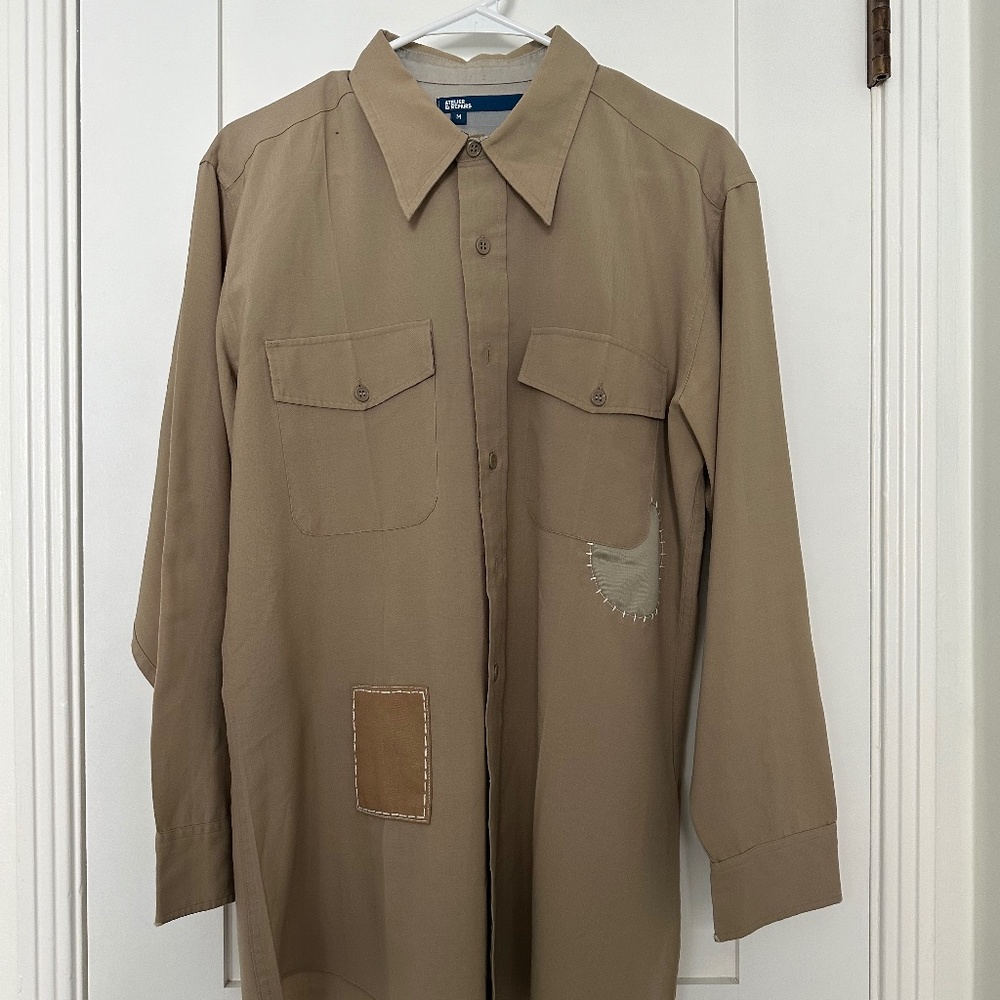 Atelier & Repairs Patchwork Long Sleeve Button Down